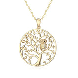 Gold Hollow Tree Of Life Necklace Gold Hollow Tree Of Life Necklace