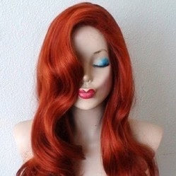 Copper Anime Human Hair Wigs Copper Anime Human Hair Wigs