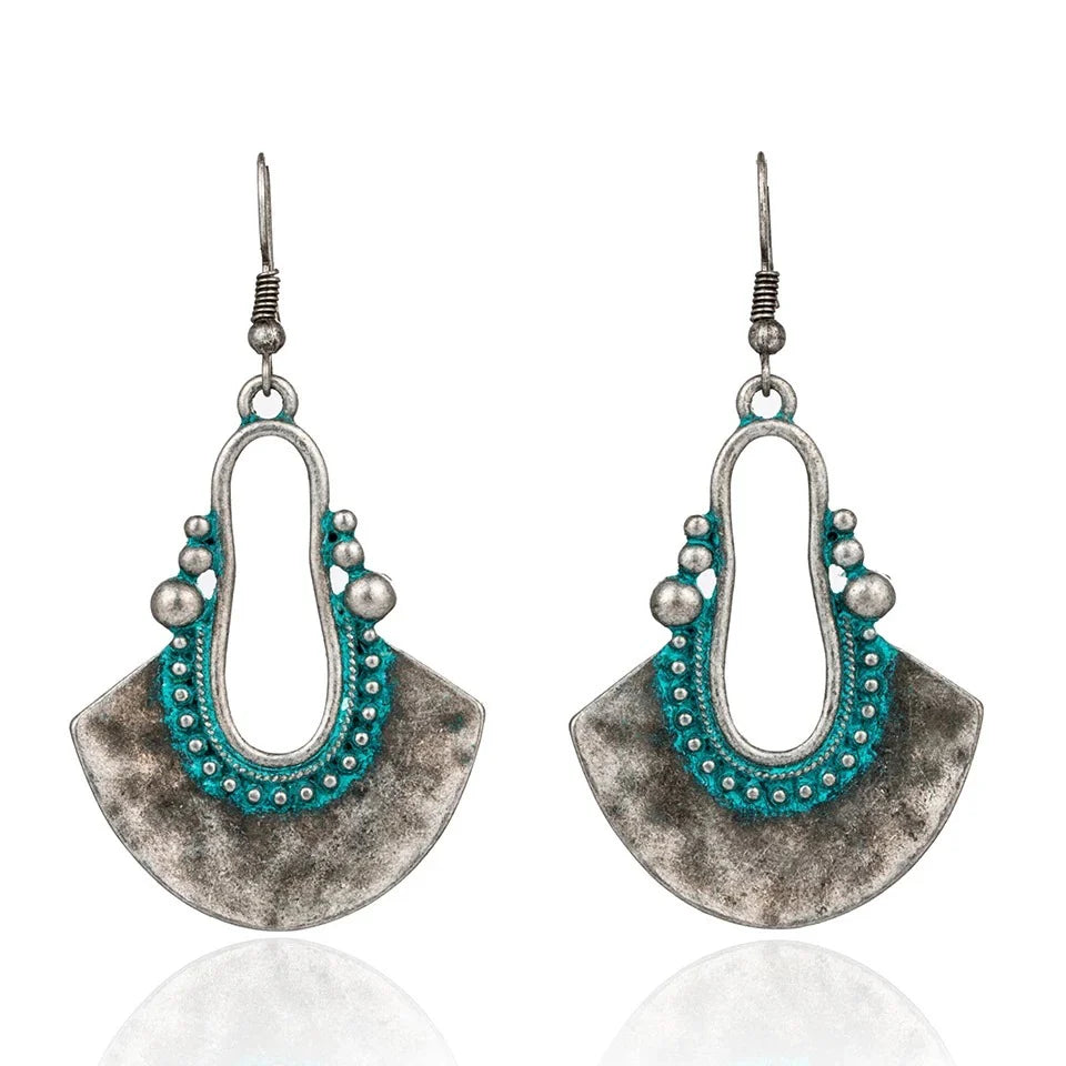 Boho Ethnic Antique Colors Drop Earrings Boho Ethnic Antique Colors Drop Earrings