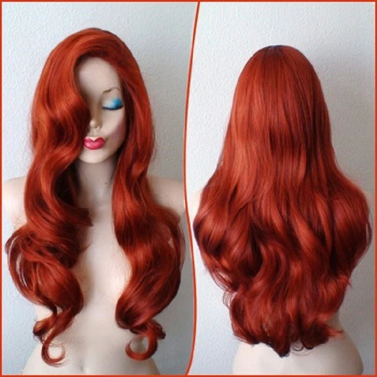 Copper Anime Human Hair Wigs Copper Anime Human Hair Wigs