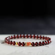 Retro Wine Red Garnet Bracelet