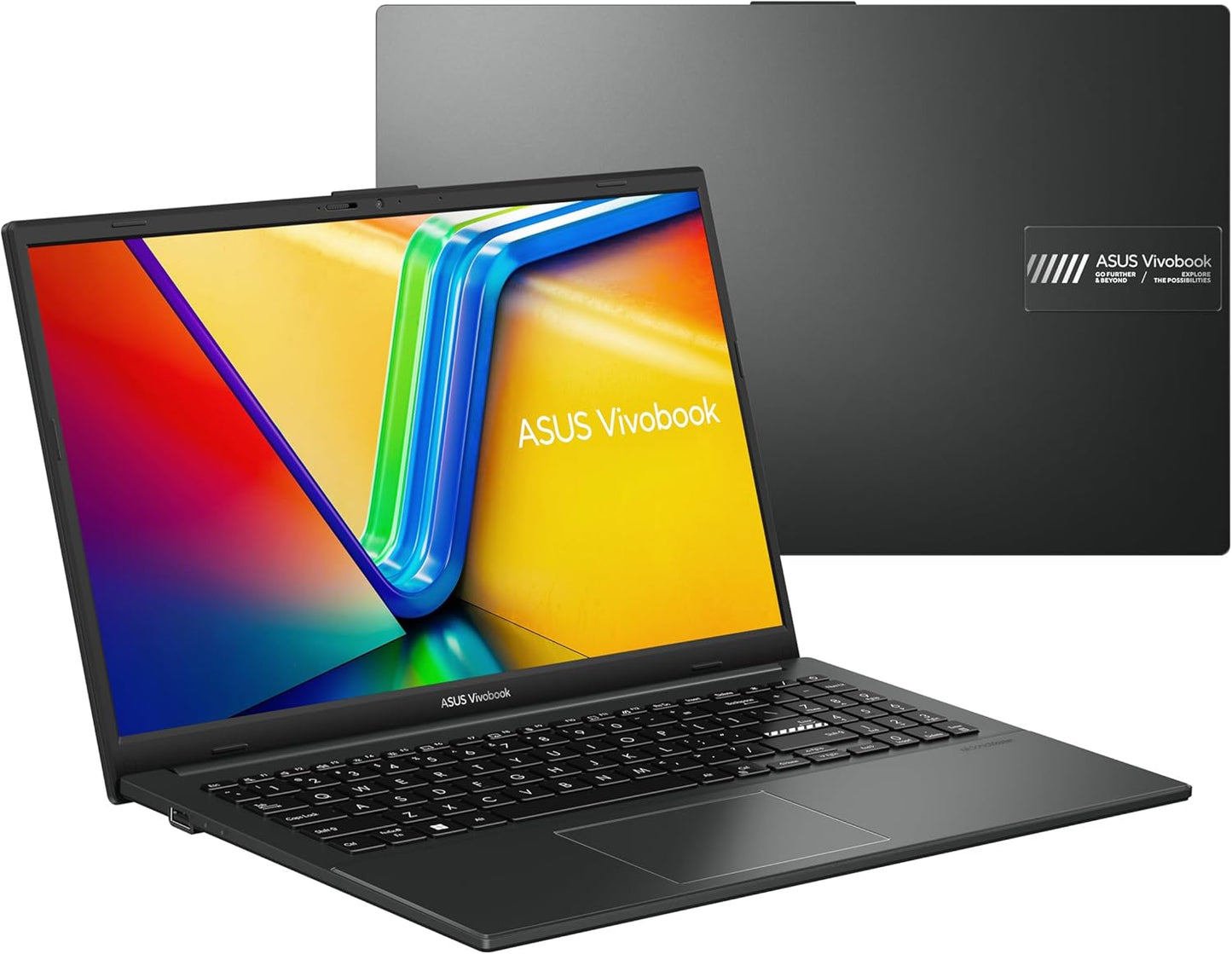 ASUS Vivobook Go 15.6" Laptop for Work & Study, FHD Display, Ryzen 3 7320U, 8GB DDR5 RAM, Windows 11 Home, Fast Charging, Black