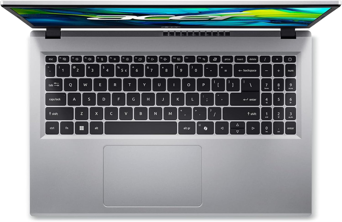 Acer Aspire Go 15 AI-Ready Laptop, 15.6" FHD IPS, Intel Core 3 N355, 8GB DDR5 RAM, 128GB UFS, Wi-Fi 6, Windows 11