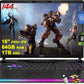 MSI Raider GE68HX - 16" FHD+ 144Hz Gaming Laptop, Intel 24-Core i9-14900HX, NVIDIA GeForce RTX 4070, RGB Backlit, Thunderbolt 4, Type-C, Dynaudio, FHD IR Privacy Camera, Windows 11, Accessories Included
