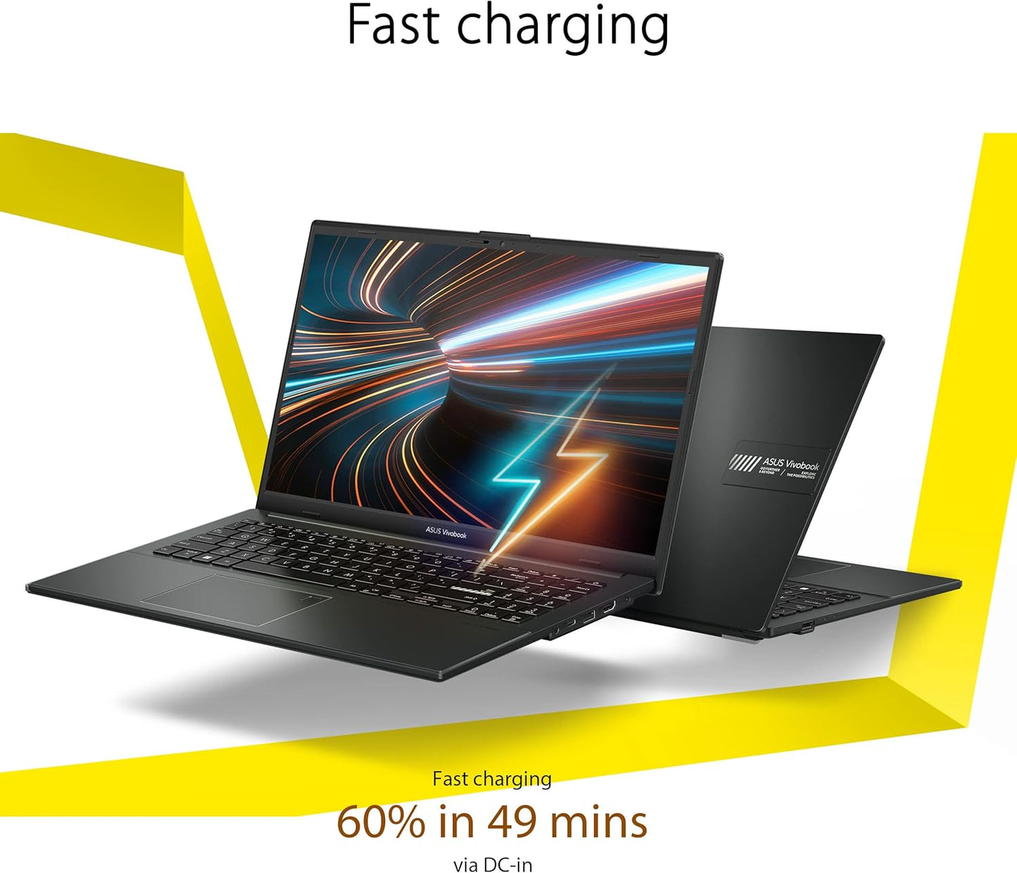 ASUS Vivobook Go 15.6" Laptop for Work & Study, FHD Display, Ryzen 3 7320U, 8GB DDR5 RAM, Windows 11 Home, Fast Charging, Black