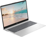 15.6" FHD HP Laptop for Business & Students, 8-Cores Intel Core i3 Processor, Windows 11, Fingerprint Reader, Silver