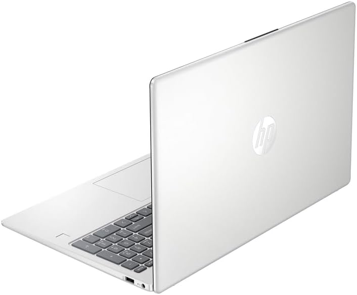 15.6" FHD HP Laptop for Business & Students, 8-Cores Intel Core i3 Processor, Windows 11, Fingerprint Reader, Silver