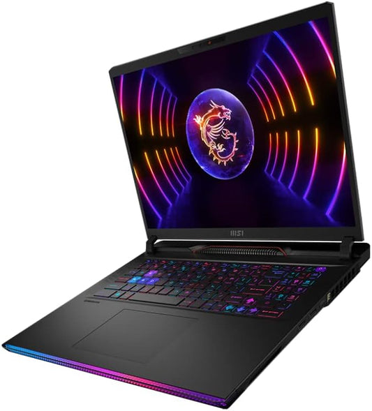 MSI Raider GE68HX - 16" FHD+ 144Hz Gaming Laptop, Intel 24-Core i9-14900HX, NVIDIA GeForce RTX 4070, RGB Backlit, Thunderbolt 4, Type-C, Dynaudio, FHD IR Privacy Camera, Windows 11, Accessories Included